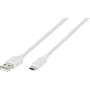 Vivanco USB 2.0 Priključni kabel [1x Muški konektor USB 2.0 tipa A - 1x Muški konektor USB-C™] 2 m Bijela slika
