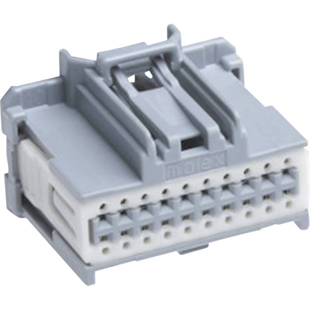Molex 347290081 Stac64 Receptacle Housing, 8 Circuits, Dual Row, Polarization B, Gray, Tray slika