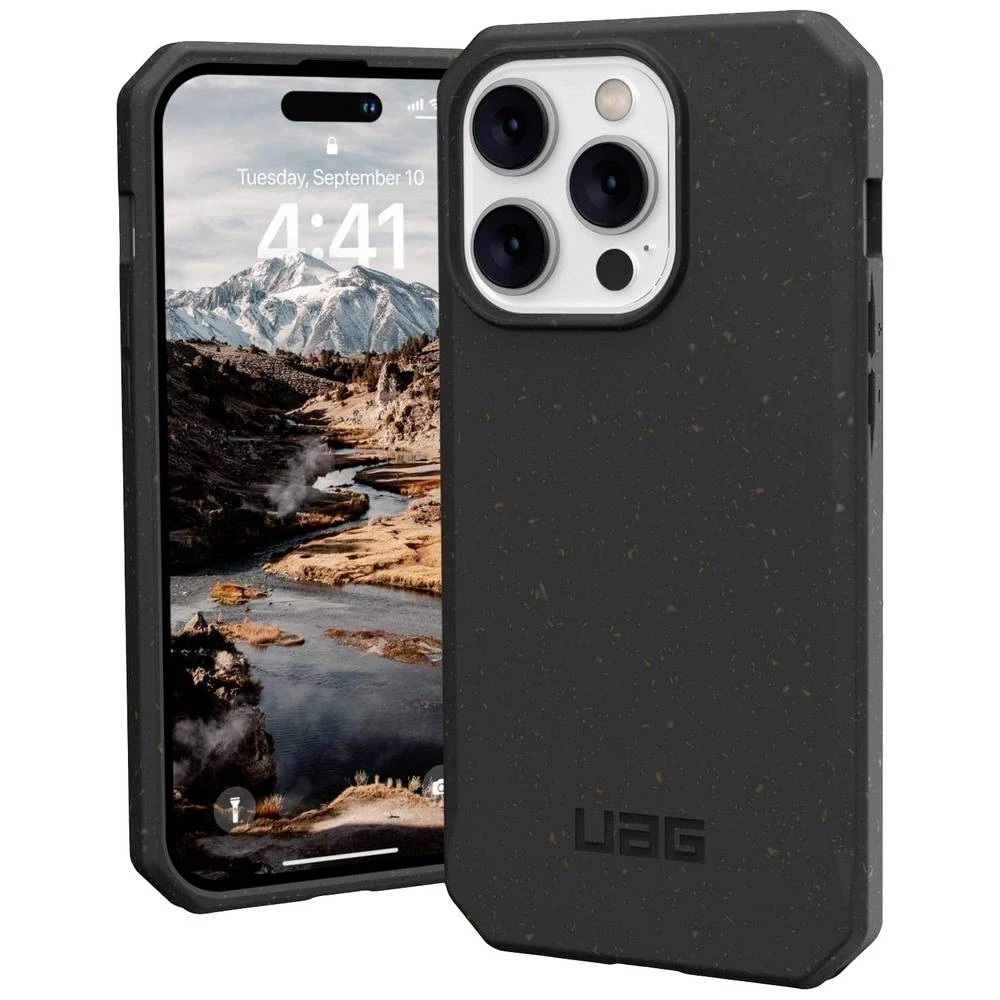 Urban Armor Gear Outback-BIO Pogodno za model mobilnog telefona: iPhone 14 Pro, crna Urban Armor Gear Outback-BIO case Apple iPhone 14 Pro crna slika
