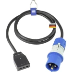 as - Schwabe CEE adapterski kabel, talijanski standard 1,5 m, 230 V / 16 A / 3-polni, talijanska utičnica tipa L (16 A) AS Schwabe 360488 struja adapterski kabel 16 A crna 1.5 m