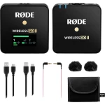 RODE Microphones Wireless GO II SINGLE na utikač glasovni mikrofon Način prijenosa:bežično, USB uklj. torba, uklj. vjetrobran, uklj. kabel