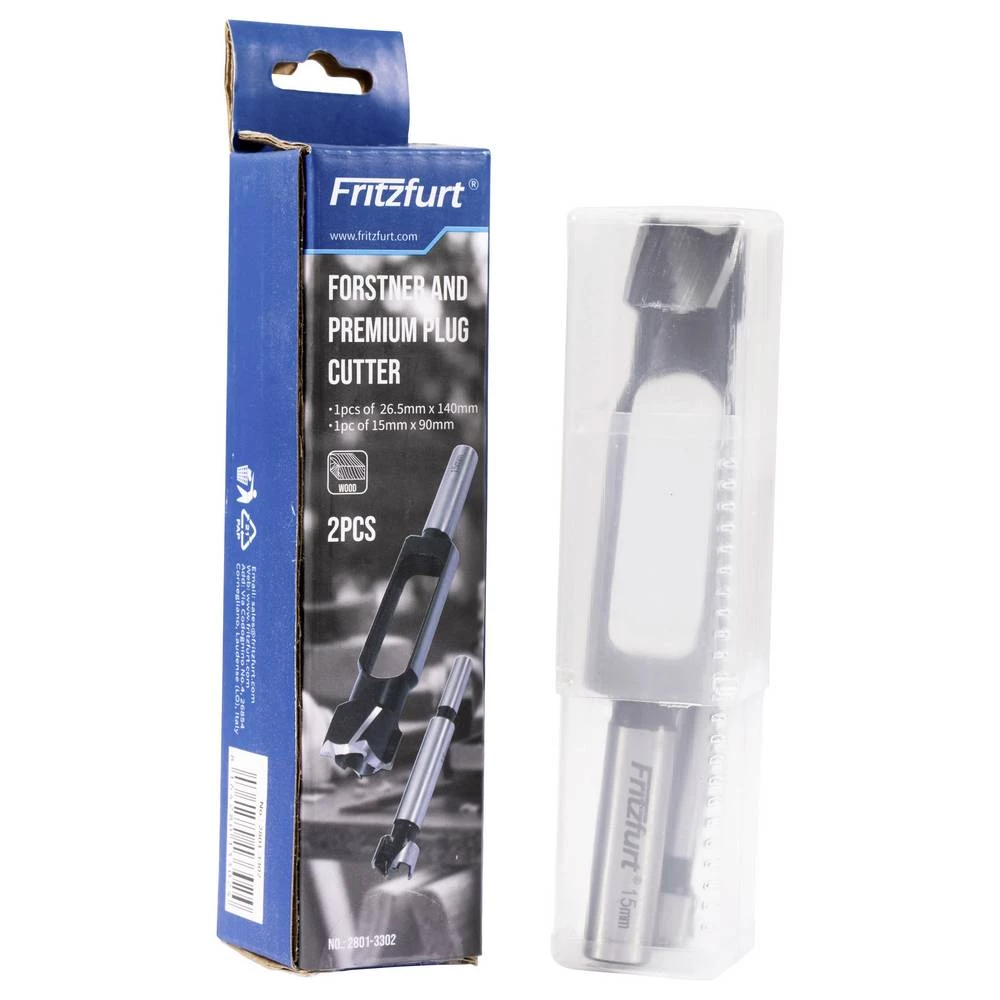 FRITZFURT 2801-3302 forstner svrdlo-komplet 2-dijelni 15 mm, 26.5 mm 1 Set slika