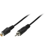 LogiLink CA1033 Cinch audio priključni kabel  10.00 m crna (mat)