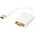 USB 3.0 Pretvarač [1x Muški konektor USB 3.0 tipa A - 1x SVGA] Bijela TECHly