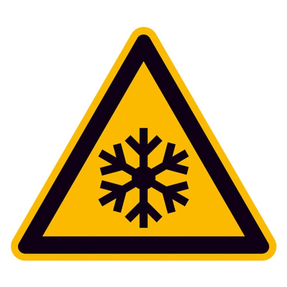 znak upozorenja Niska temperatura/mraz samoljepljiva folija 200 mm ISO 7010 1 St. slika