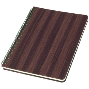 SIGEL Spiral Notebook Conceptum - Nature Edition - drveno zrno - isprekidano (isprekidane linije) - cca. A5 - smeđe - tvrdi uvez - 160 stranica - FSC-certificirano Sigel spiralna bilježnica Concept... slika