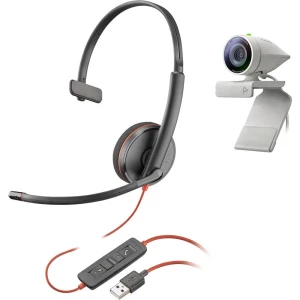 Polycom 2200-87120-025 mono slušalice 3,5 mm priključak, USB mono, sa vrpcom na ušima crna slika