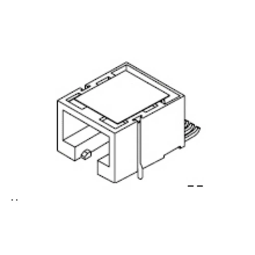 Molex Cat 3 Mod Jack/Plug 855025011 ženski konektor crna kom. slika