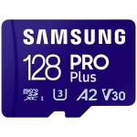 Samsung PRO Plus microsdxc kartica 128 GB A2 Application Performance Class, v30 Video Speed Class, UHS-I uklj. sd-adapter