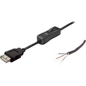 USB priključni kabel s prekidačem Žženski konektor, ravni TRU COMPONENTS Sadržaj: 1 ST slika