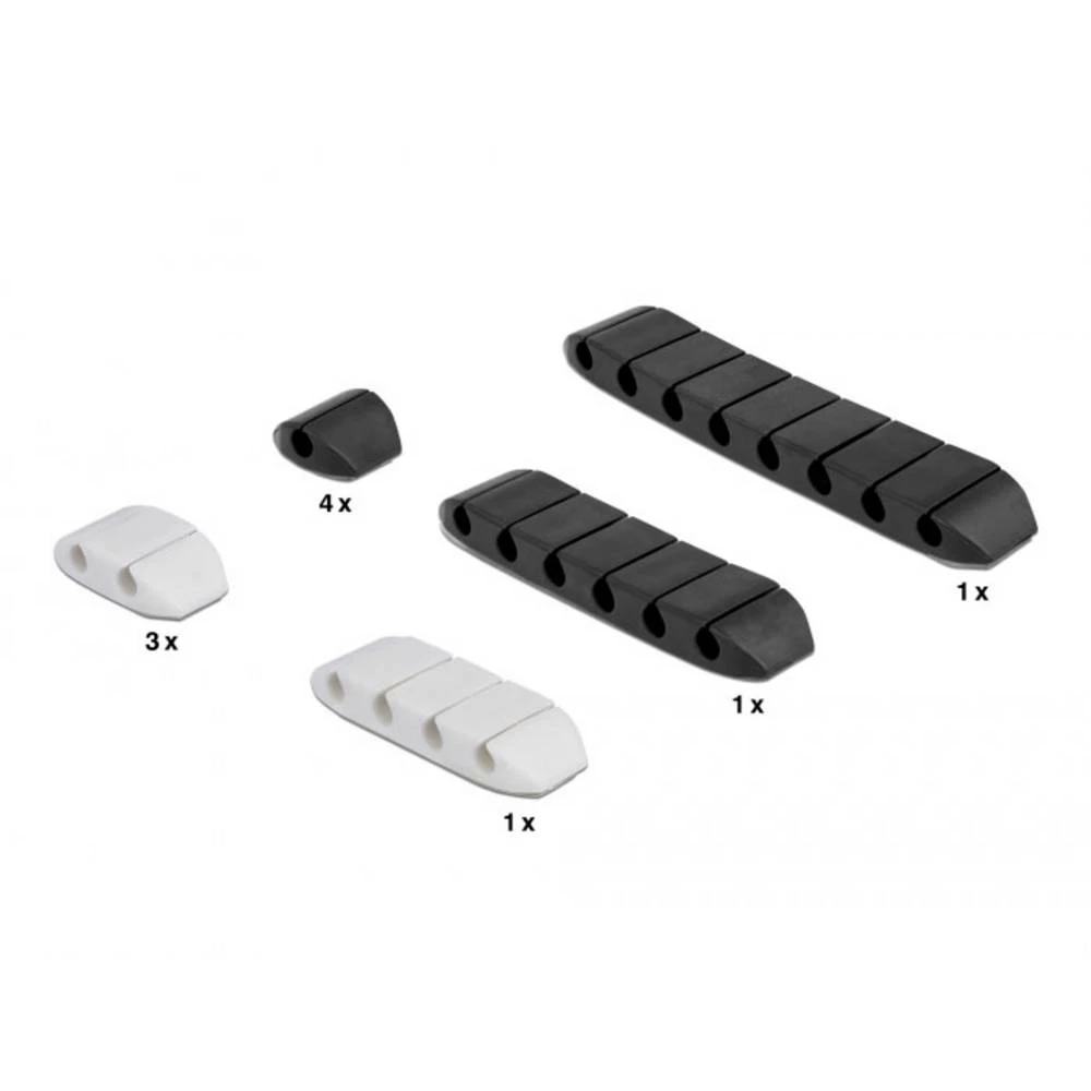 Delock kvačice za kablove termoplast crna, bijela (Š x V) 20 mm x 10 mm 10 kom. 18400 slika