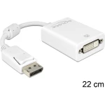 Delock 61765 DisplayPort / DVI adapter [1x muški konektor displayport - 1x ženski konektor dvi, 24 + 5 polova] bijela s