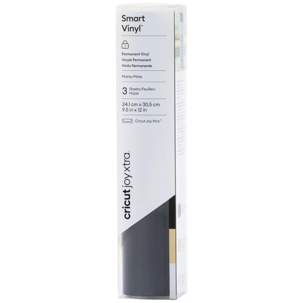 Cricut Smart Vinyl Permanent Joy Xtra set folije Širina reza 30.5 cm crna, zlatna, srebrna slika