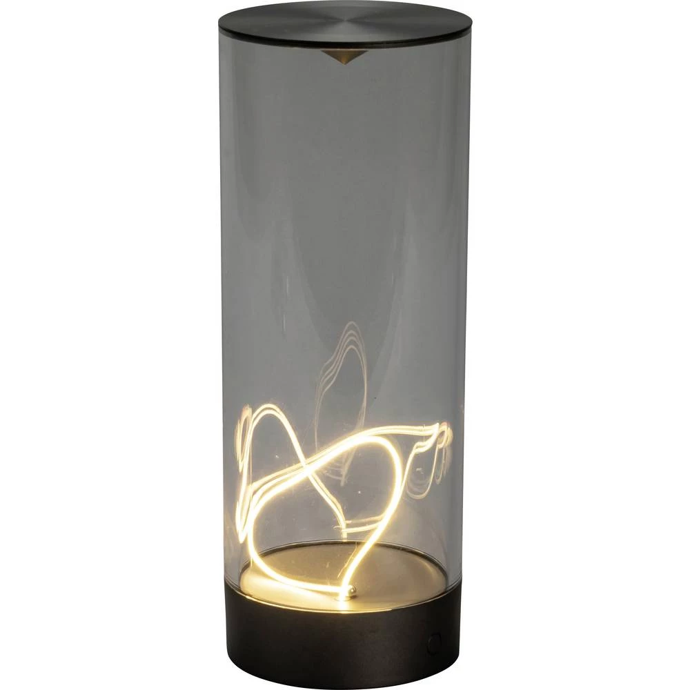 Konstsmide 7846-370 Edison S LED akumulatorska stolna lampa tamnozelena slika