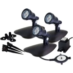 Set LED reflektora za vrt 3-dijelni komplet LED 12 W Toplo-bijela GEV Flora 022218 Antracitna boja