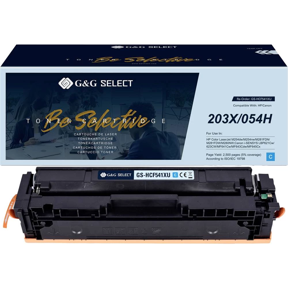 G&G toner zamijenjen HP 203X kompatibilan  cijan  CF541X/Cartridge 054H Cyan GS-HCF541X(U) slika