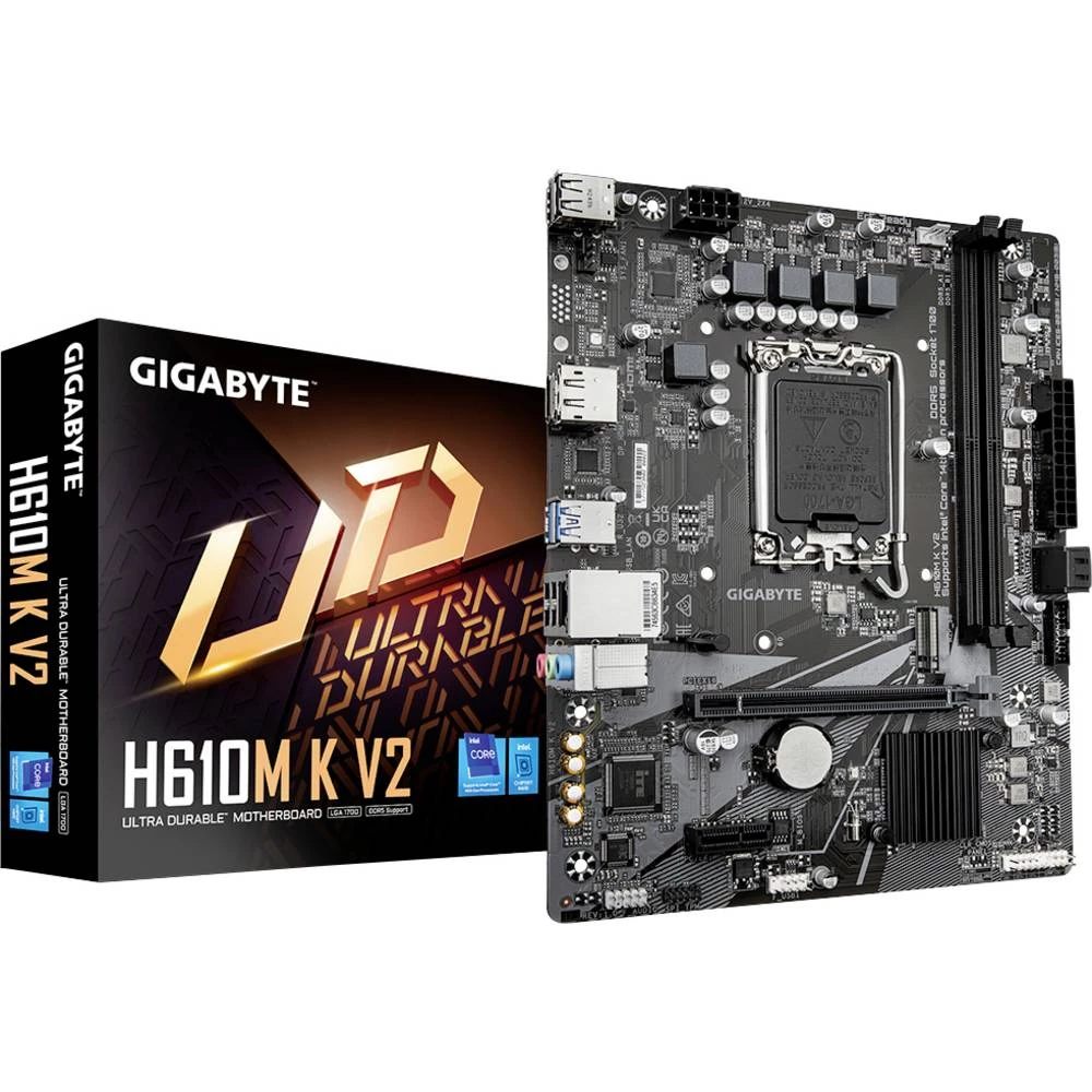 Gigabyte H610M K V2 matična ploča Baza Intel® 1700 Faktor oblika (detalji) Micro-ATX slika
