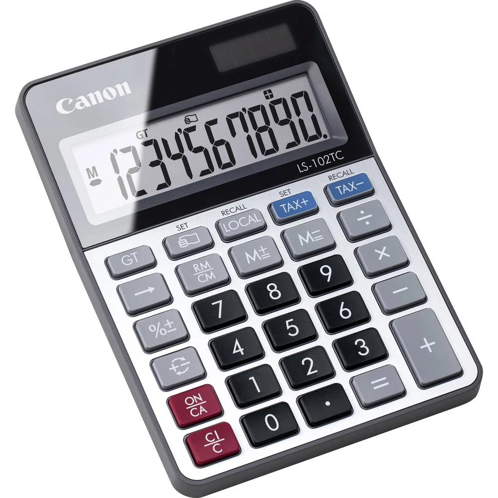 Canon Tischrechner anzeigend LS-102 TC stolni kalkulator crna (Š x V x D) 106 x 22 x 147 mm slika