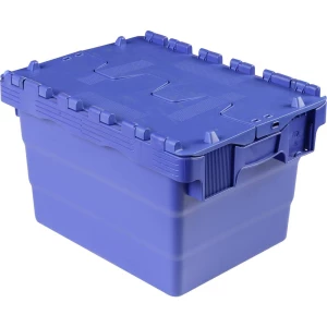 Kutija s poklopcem sa šarkom (Š x V x d) 400 x 250 x 300 mm Plava boja VISO DSW 4325 1 ST slika