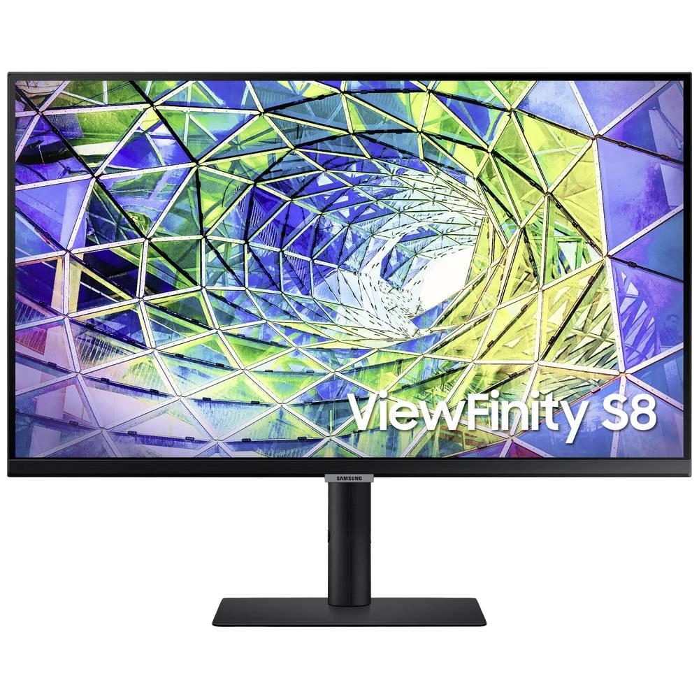 Samsung ViewFinity S8 S27A800UNP LED zaslon 68.6 cm (27 palac) Energetska učinkovitost 2021 F (A - G) 3840 x 2160 piksel UHD, 4K 5 ms DisplayPort, HDMI™, USB-C®, USB 3.2 gen. 1 (USB 3.0), slušalice... slika