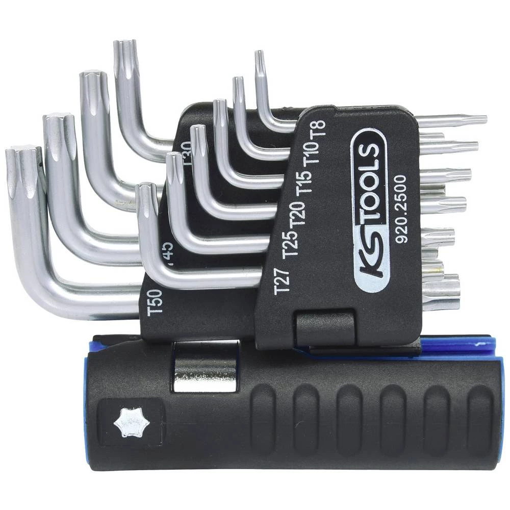 KS Tools 920.2500 TX komplet kutnih odvijača T 8, T 10, T 15, T 20, T 25, T 27, T 30, T 40, T 45, T 50 10-dijelni slika
