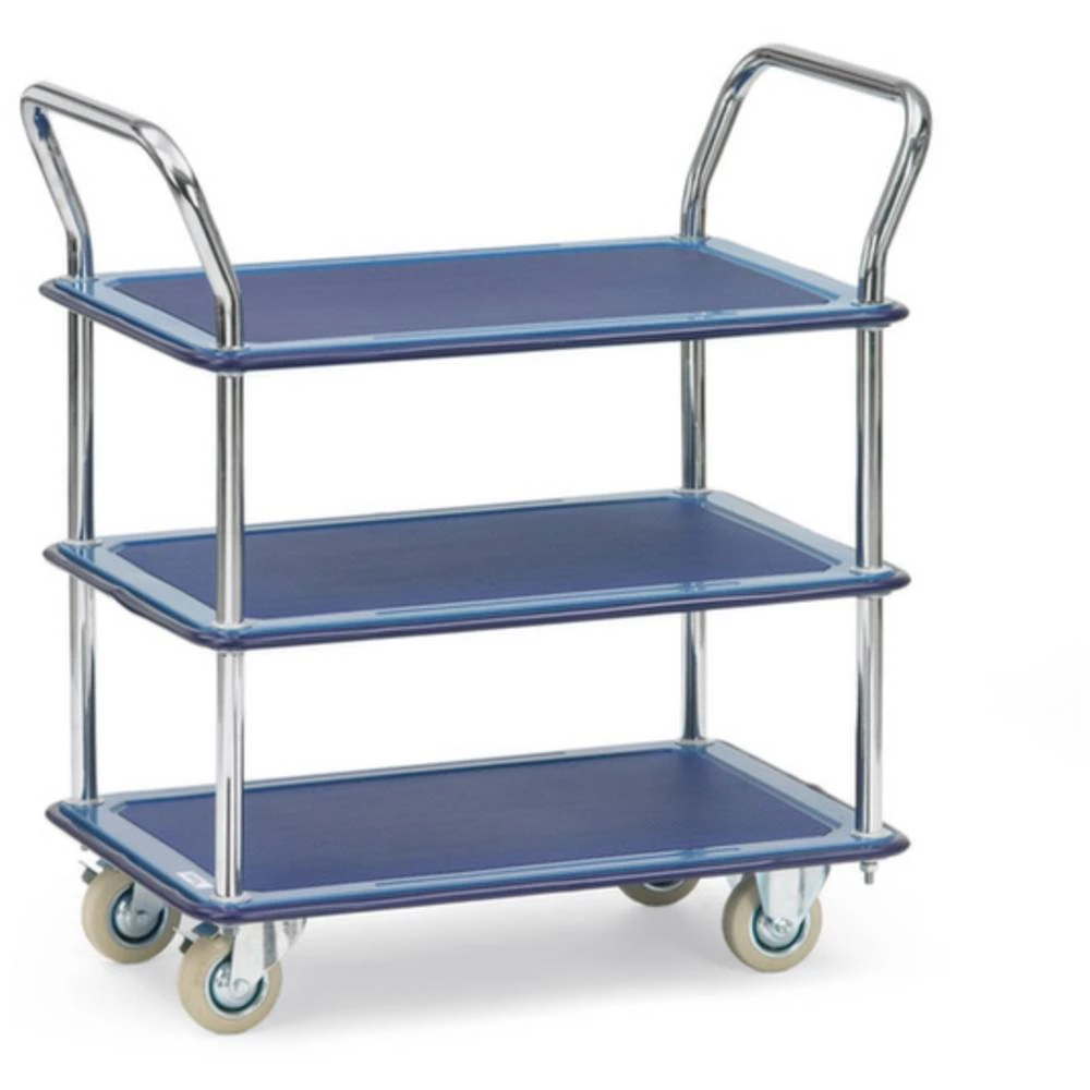 Fetra Hauptartikel 3113 etažna kolica čelik obložen s prahom Opterećenje (maks.): 120 kg briljantno-plava (RAL 5007) boj slika