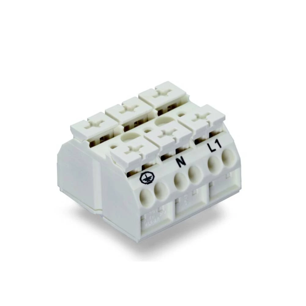 WAGO 862-9603 stezaljka za priključivanje uređaja opružna stezaljka bijela 250 St. slika