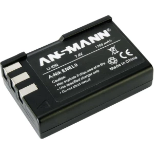 Kamera-akumulator Ansmann Zamjenjuje originalnu akU. bateriju EN-EL9 7.4 V 1200 mAh A-Nik EN EL 9 slika