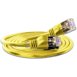 LAN (RJ45) Mreža Priključni kabel CAT 6 U/FTP 0.5 m Žuta Slim Wirewin slika