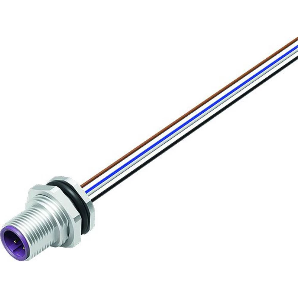 binder 76 0533 1011 00105-0200-20 utični konektor za senzor/aktivator, nekonfekcionirani muški konektor za prirubnicu Br slika