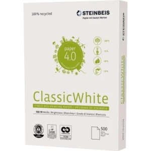 Reciklirani papir za printer STEINBEIS Classic White 521608010001 DIN A4 500 Stranica slika
