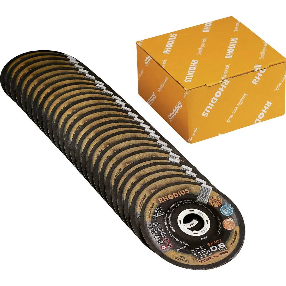 Rhodius 211300 set reznih ploča 115 mm 25 St. nehrđajući čelik, čelik slika