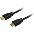 LogiLink HDMI Priključni kabel [1x Muški konektor HDMI - 1x Muški konektor HDMI] 10 m Crna slika