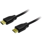 LogiLink HDMI Priključni kabel [1x Muški konektor HDMI - 1x Muški konektor HDMI] 10 m Crna