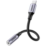 UGREEN audio priključni kabel [1x Lightning - 1x slušalice (3.5 mm klinken)] 10 cm crna, siva
