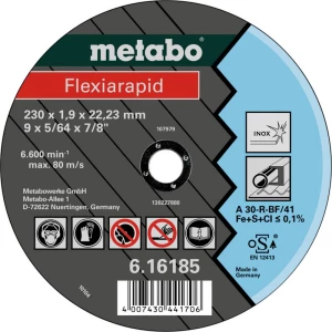 Metabo 616182000 rezna ploča ravna 22.23 mm 25 St. slika