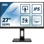 AOC U27P2 LCD zaslon 68.6 cm (27 palac) Energetska učinkovitost 2021 G (A - G) 3840 x 2160 piksel UHD 2160p (4K) 4 ms utičnica za slušalice, audio line-in IPS LED
