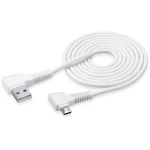 Cellularline USB 2.0 Priključni kabel [1x Muški konektor USB 3.0 tipa A - 1x Muški konektor USB 2.0 tipa Micro B] 2 m Bijela 90°