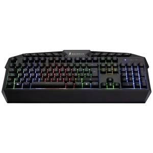 Verbatim SureFire KingPin RGB Gaming Multimedia Keyboard QWERTY Spanish žičani igraća tipkovnica španjolski, qwerty crna osvjetljen slika