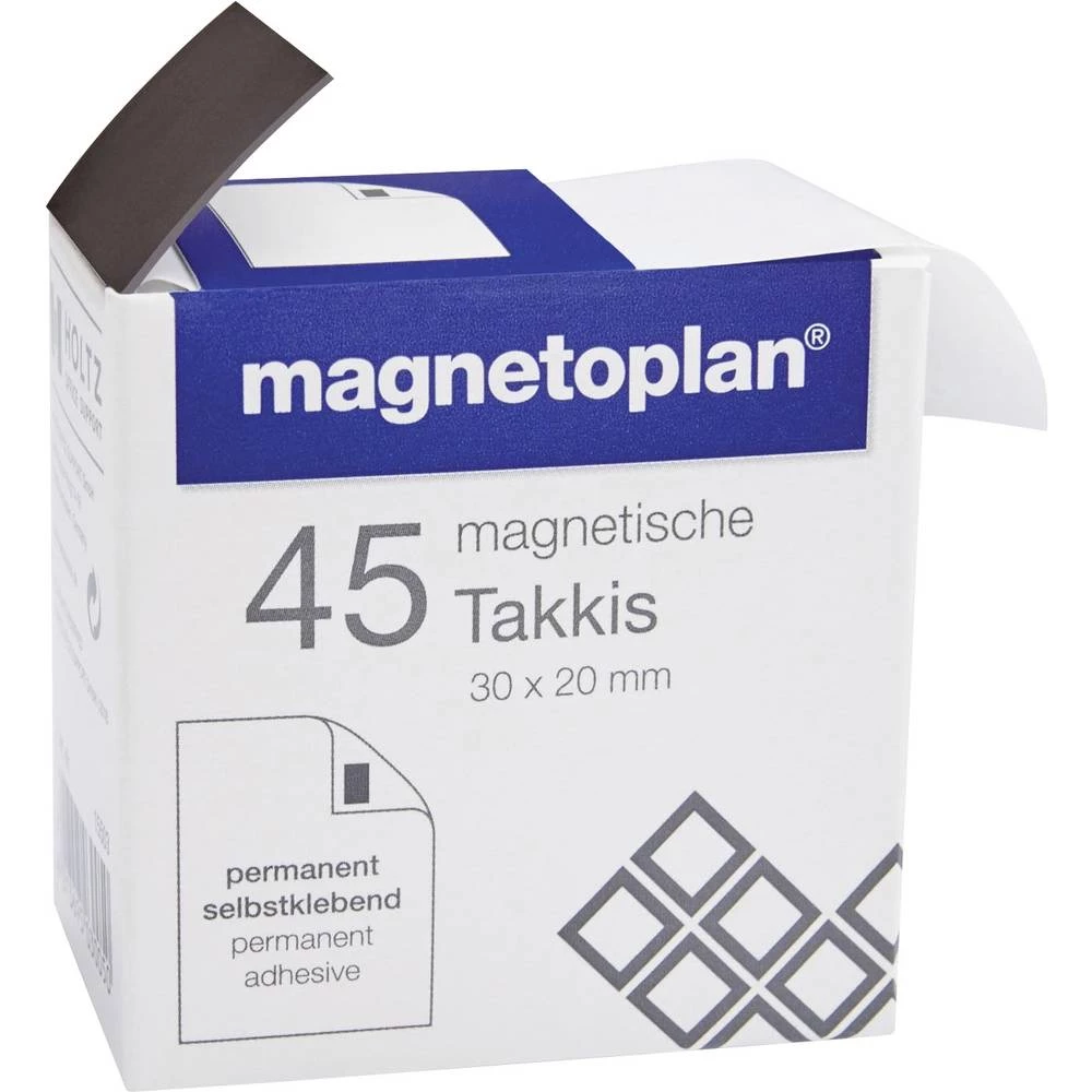 magnetoplan magnetna traka (D x Š x V) 20 x 30 x 0.75 mm pravokutni crna 45 kom. 15503 slika