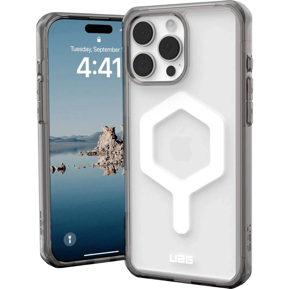 Urban Armor Gear Plyo stražnji poklopac za mobilni telefon Apple iPhone 16 Pro Max siva, prozirna induktivno punjenje, M slika