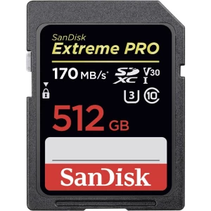 SDXC kartica 512 GB SanDisk Extreme® PRO Class 10, UHS-I, UHS-Class 3, v30 Video Speed Class 4K video podrška slika