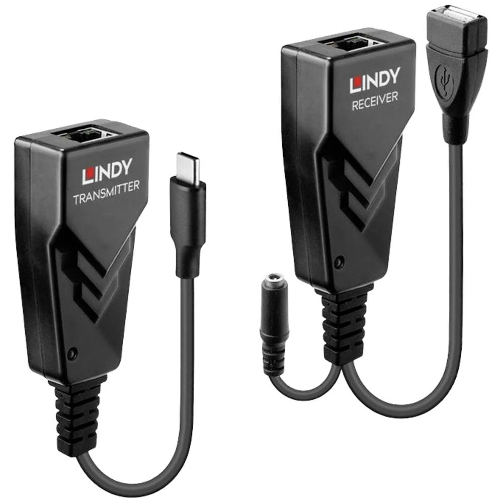 LINDY USB 2.0 Typ C Cat.6 Extender USB-C® USB 2.0 USB produživač putem mrežnog kabela RJ45 100 m slika