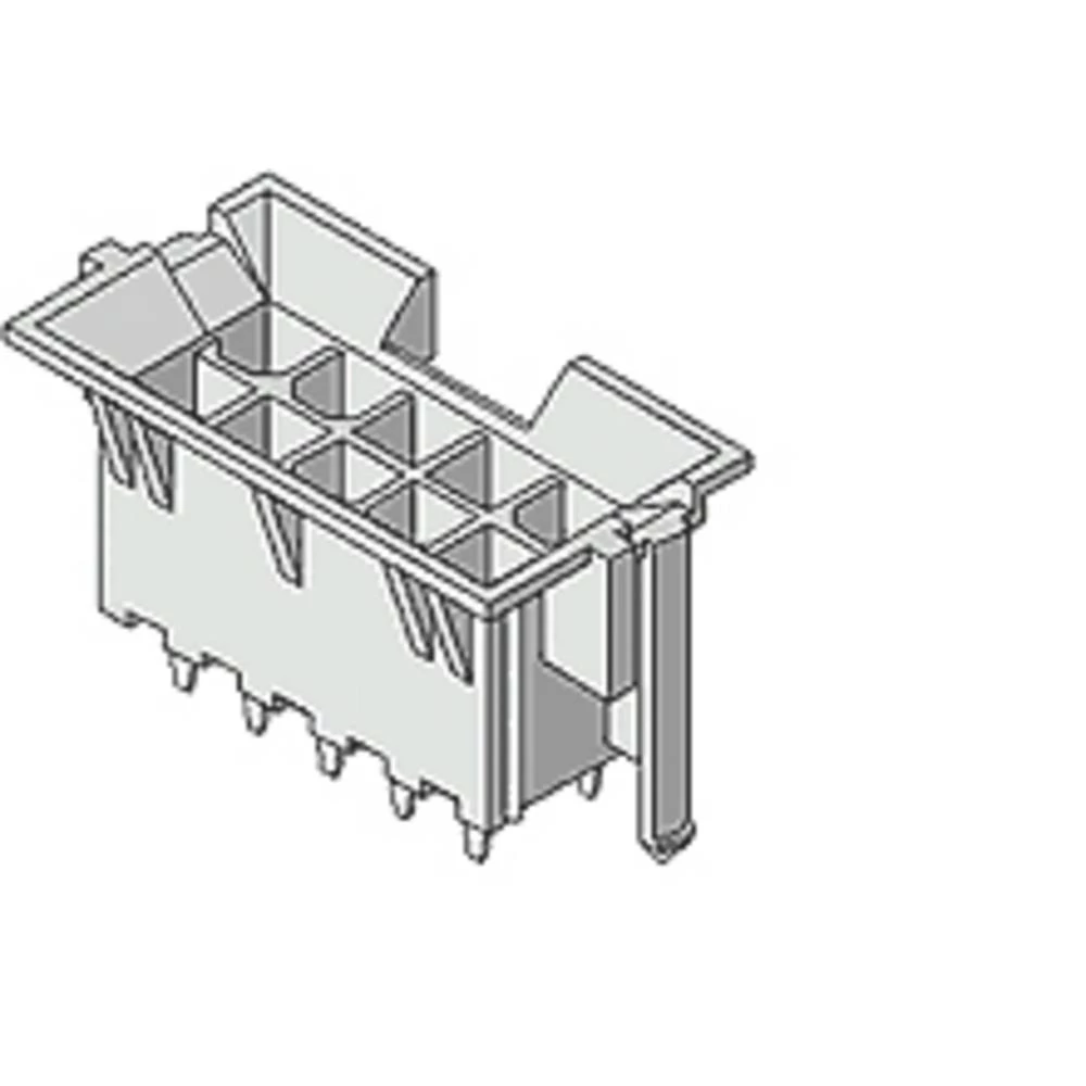 Molex ugradna standardna letva s muškim kontaktima 44474-1811 1 St. Tray slika