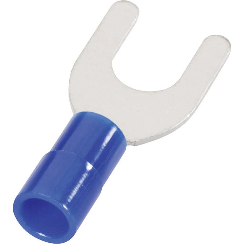 Cimco 180140 viljuškasta kabelska stopica 1.50 mm² 2.50 mm² Otvor Ø=3.2 mm izolirani dio plava boja 1 kom. slika
