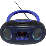 UKW CD radio Denver TCL-212BT AUX, CD, USB, Bluetooth Svjetlo raspoloženja Plava boja