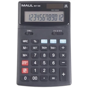 Maul MCT 500 stolni kalkulator crna Zaslon (broj mjesta): 12 baterijski pogon, solarno napajanje slika
