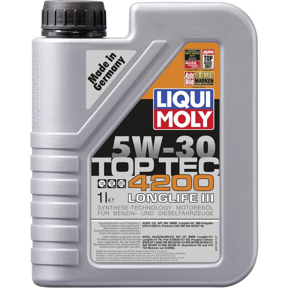 Liqui Moly TOP TEC 4200 5W-30 3706 ulje za lakohodni motor 1 l slika