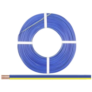 Donau Elektronik 325-223-25 pletenica 3 x 0.25 mm² plava boja, žuta 25 m slika
