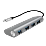 LogiLink UA0309 4 ulaza USB-C® (3.2 gen. 2) čvorište s više priključaka  siva